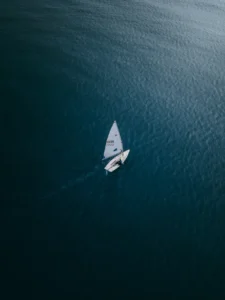 Loan Sailboat on the Ocean